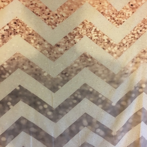 Glitter Gold Chevron Wall Tapestry - Picture 5 of 6